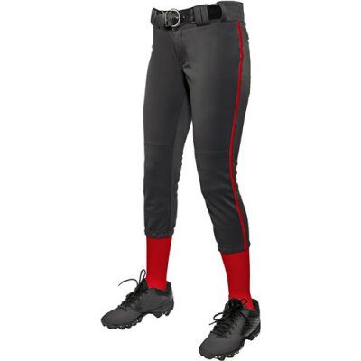 Champro Black W/scarlet Piping Softball