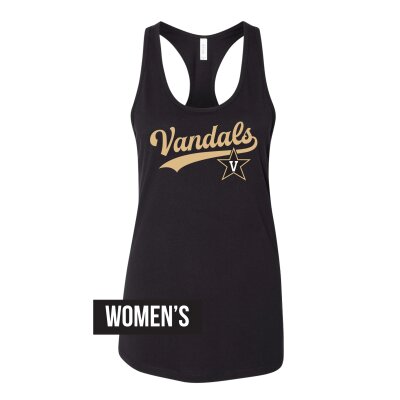 BELLA + CANVAS - Women's Jersey Black Racerback Tank - VANDALS