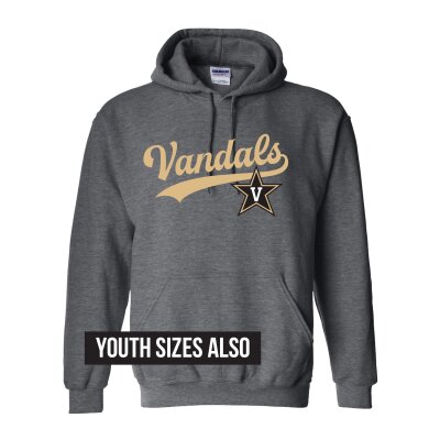 Gildan - Heavy Blend Hooded Charcoal Hth Sweatshirt - VANDALS