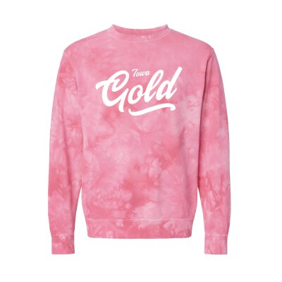 Independent Trading Co - Crewneck Sweatshirt - Tie-Dyed - GOLD