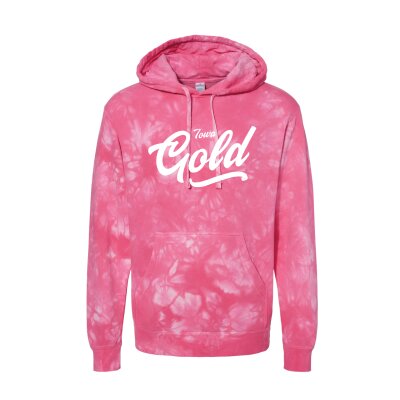 Independent Trading Co - Hooded Sweatshirt - Tie-Dyed - GOLD
