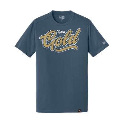 New Era® - Heritage Blend Navy T-Shirt - GOLD