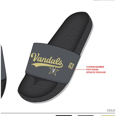 Sublimated Graphic Slides Gold - Vandals