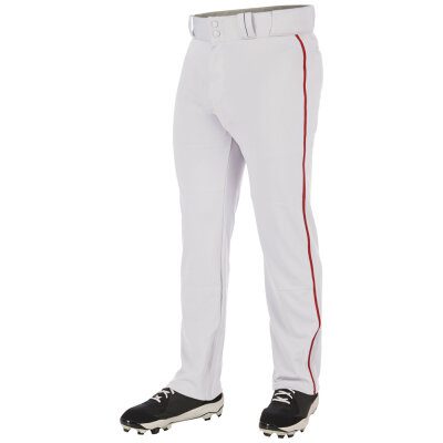 Champro Triple Crown 2.0 Open Bottom Pant W/ Scarlet Braid(Piping) - Cardinal Comet Baseball