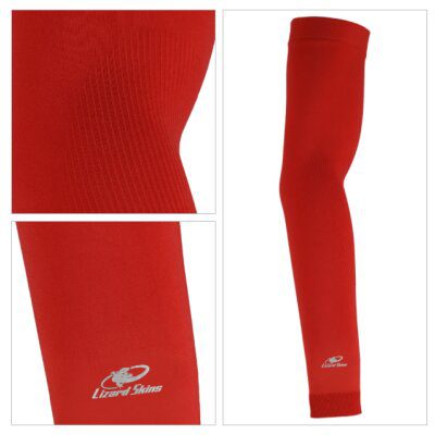 Lizard Skin Knit Arm Sleeve Crimson Red