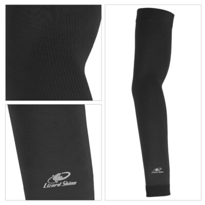 Lizard Skin Knit Arm Sleeve Jet Black