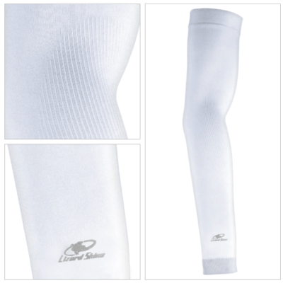 Lizard Skin Knit Arm Sleeve Diamond White