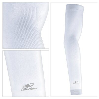 Lizard Skin Knit Arm Sleeve Diamond White