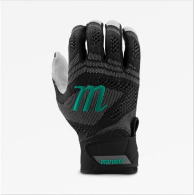 Marucci Breeze Knit V2 Batting Gloves Black/Teal