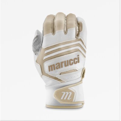 Marucci FUZN Pro Batting Glove White/Tan