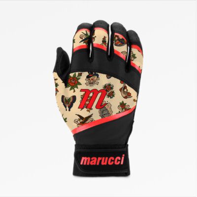 Marucci Foxtrot TBall Batting Glove Black/Red