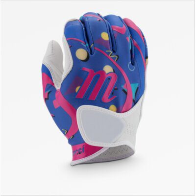 Marucci Verge Fastpitch Batting Glove Pink/Blue/White