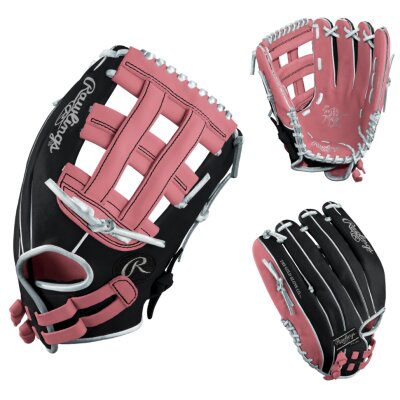 Rawlings Heart of the Hide BARN EXCLUSIVE Custom PRO1275SB 12.75" Pink/Navy/Silver