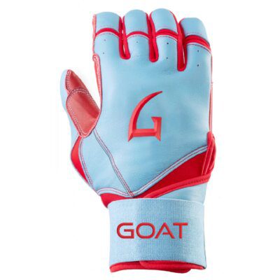 GOAThletic Legacy Series Batting Gloves Long Cuff Electric Blue / Red