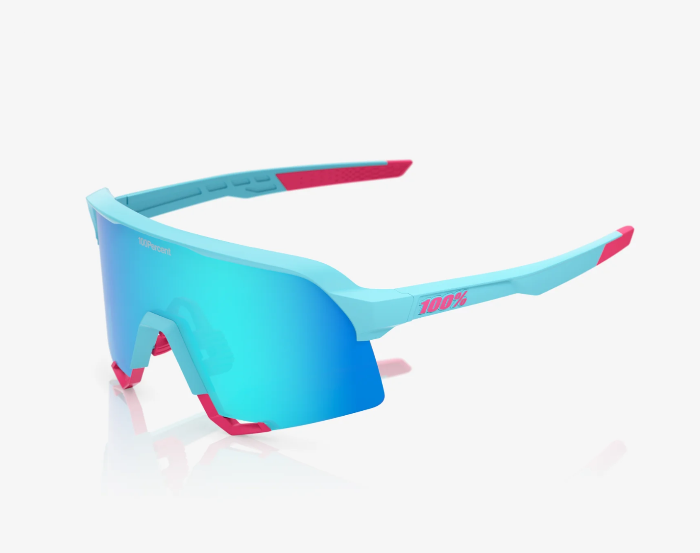 SPEEDCRAFT - Matte White - HiPER Blue Multilayer Mirror Lens