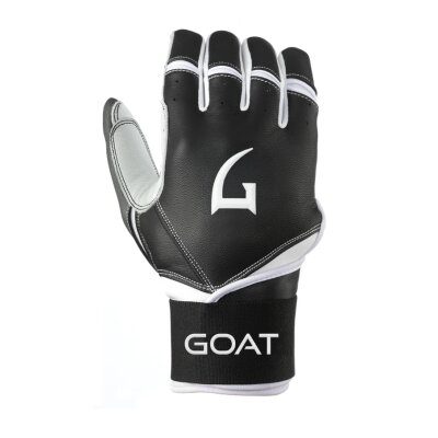 GOAThletic Origin Series Long Cuff Batting Gloves Black/White