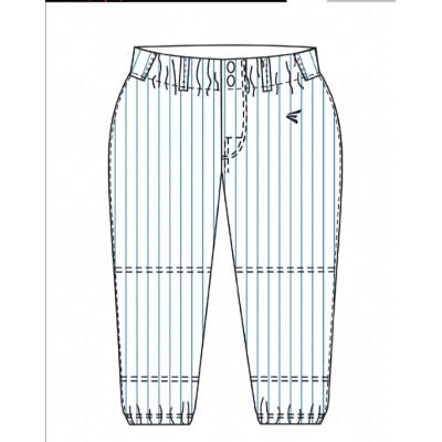 Easton Iowa Blitz White / Carolina Blue Pinstripe Pants