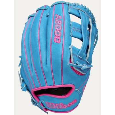 Wilson 2025 Fall A2000 Elly De La Cruz GM Flamingo Pink/Sky Blue 12"