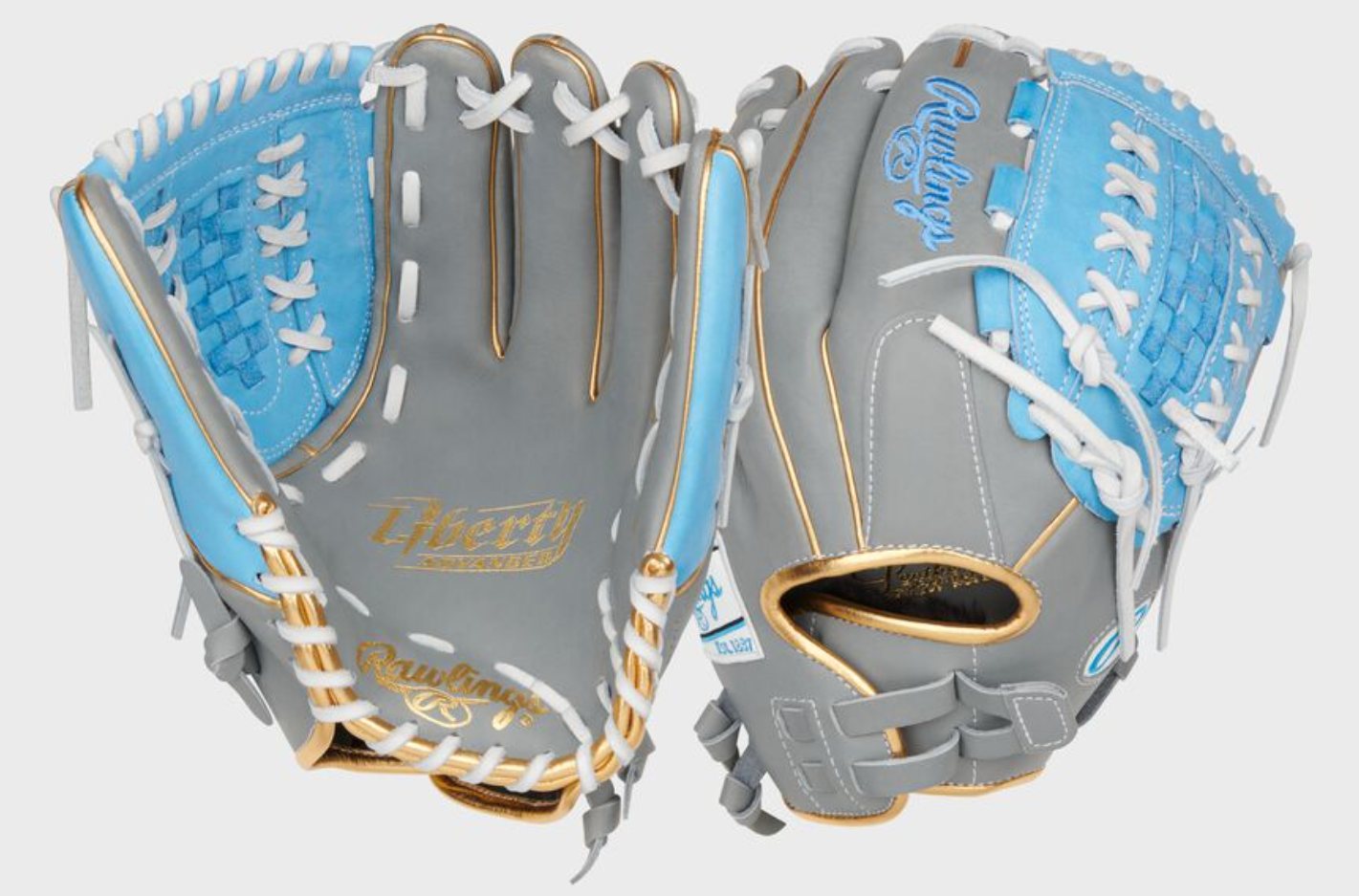 Rawlings Liberty Advanced Color Series 12.5" Gray/Columbia Blue/Gold
