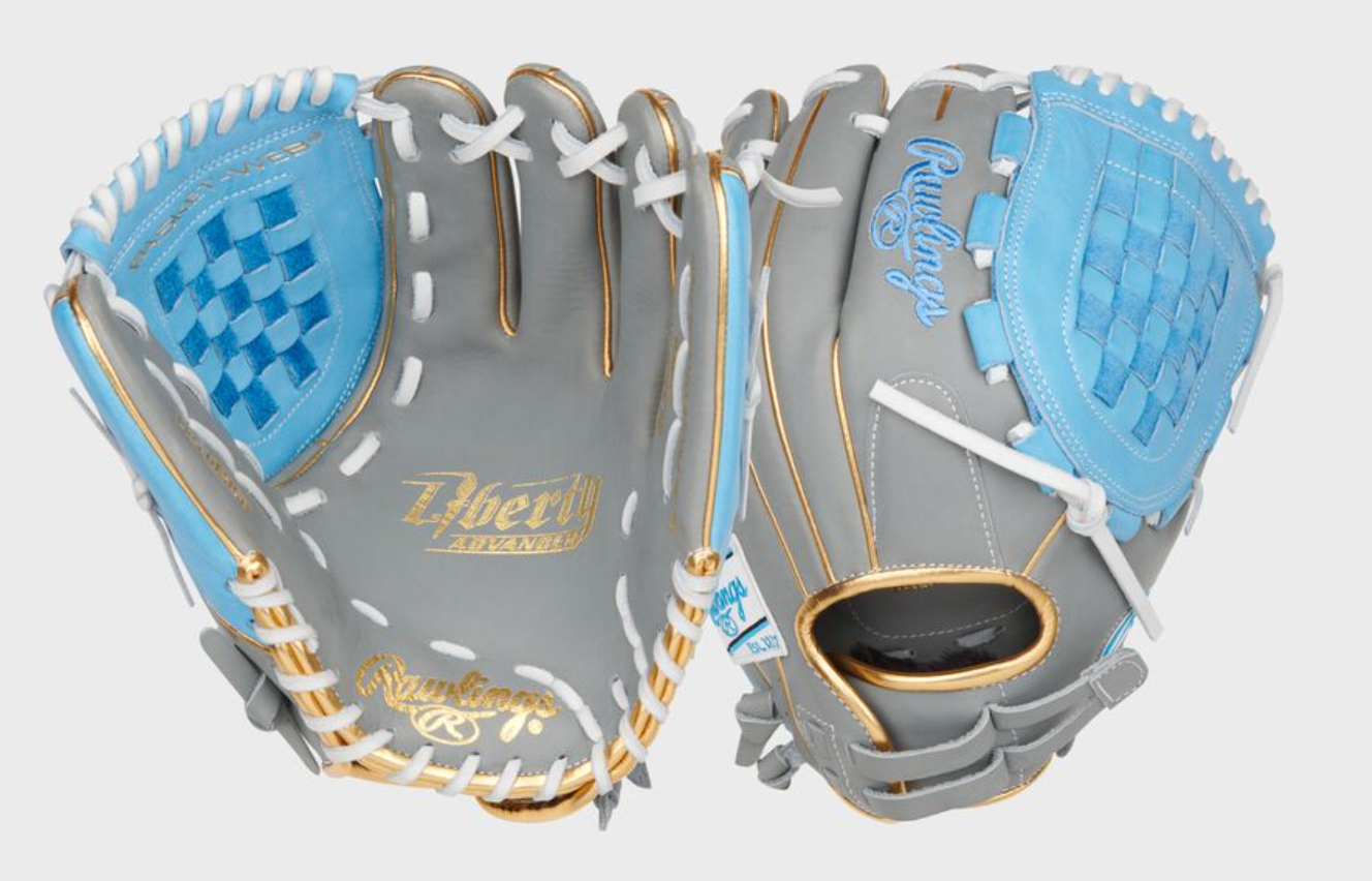 Rawlings Liberty Advanced Color Series 12" Gray/Columbia Blue/Gold