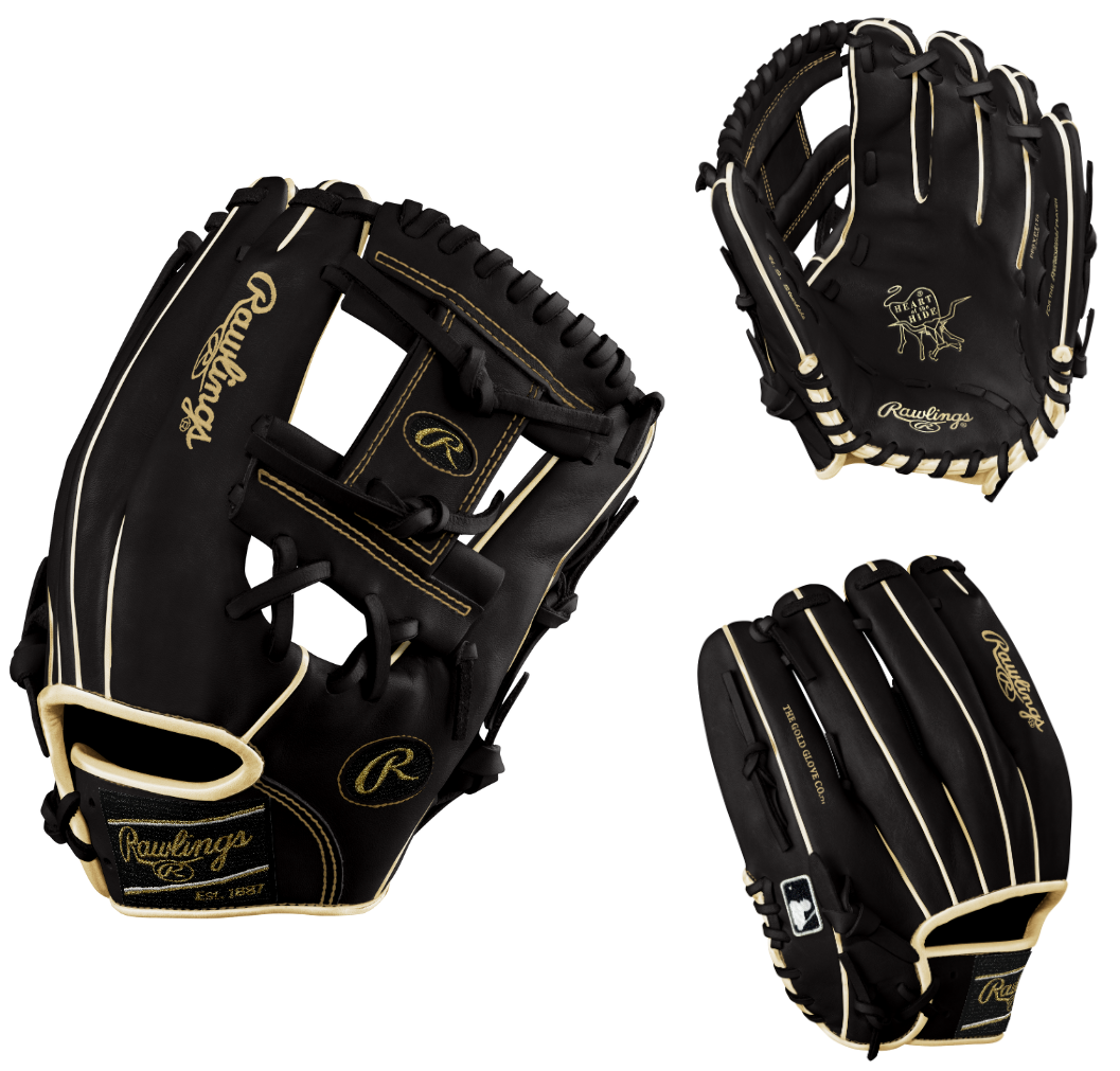 Rawlings Heart of the Hide BARN EXCLUSIVE Custom PROYPT175 11.75" Black/Gold