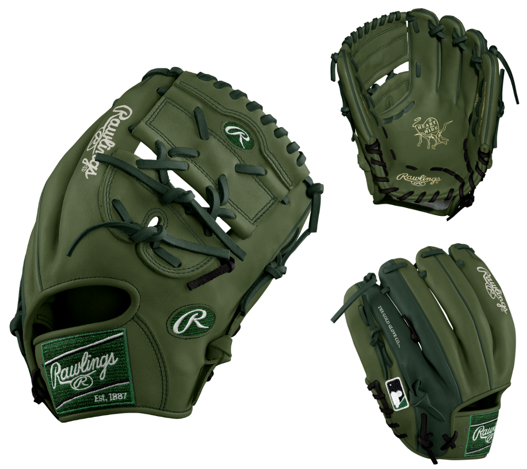 Rawlings Heart of the Hide BARN EXCLUSIVE Custom PRO206 12" Military Green/Dark Green