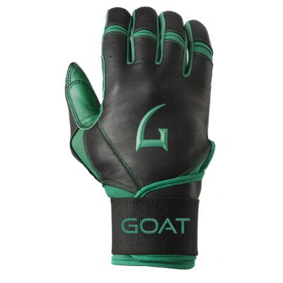 GOAThletic Origin Series Long Cuff Batting Gloves Black/Green