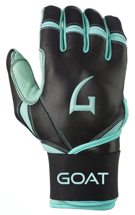 GOAThletic Origin Series Long Cuff Batting Gloves Black/Mint