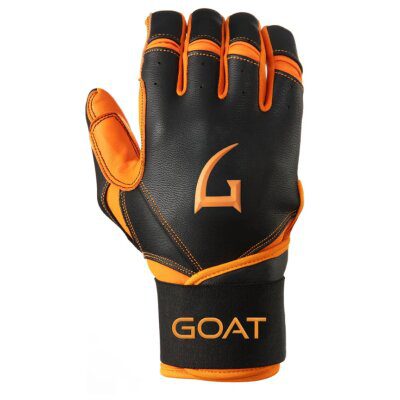 GOAThletic Origin Series Long Cuff Batting Gloves Black/Orange