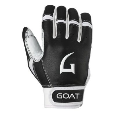 GOAThletic Origin Series Short Cuff Batting Gloves Black/White