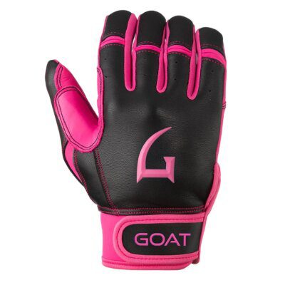 GOAThletic Origin Series Short Cuff Batting Gloves Black/Pink