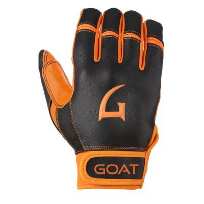 GOAThletic Origin Series Short Cuff Batting Gloves Black/Orange