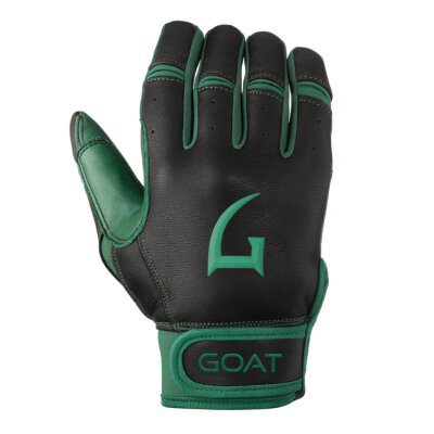 GOAThletic Origin Series Short Cuff Batting Gloves Black/Green