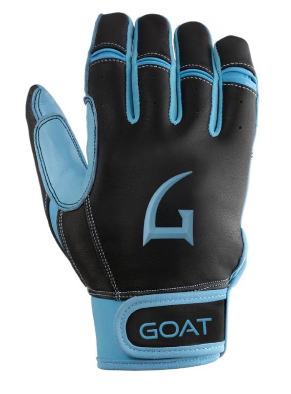 GOAThletic Origin Series Short Cuff Batting Gloves Black/Electric Blue