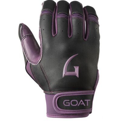 GOAThletic Origin Series Short Cuff Batting Gloves Black/Purple