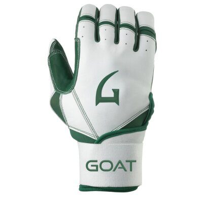 GOAThletic Origin Series Batting Gloves Long Cuff White / Green