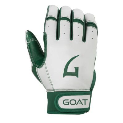 GOAThletic Origin Series Batting Gloves Short Cuff White / Green