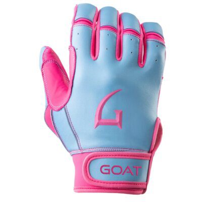 GOAThletic Legacy Series Short Cuff Batting Gloves Electric Blue/Pink