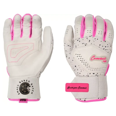 COMBAT MFG Cookie Jar Long Strap Batting Gloves, White